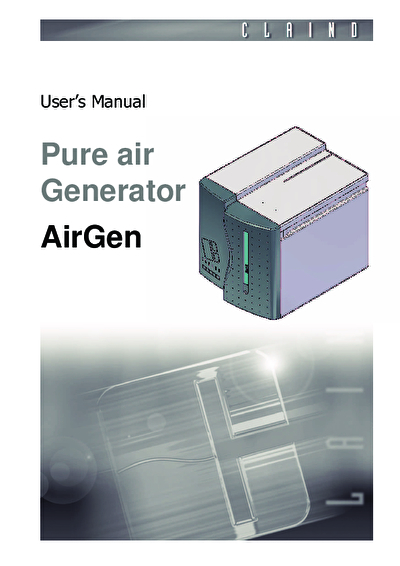 User Manual AIRGEN TOC